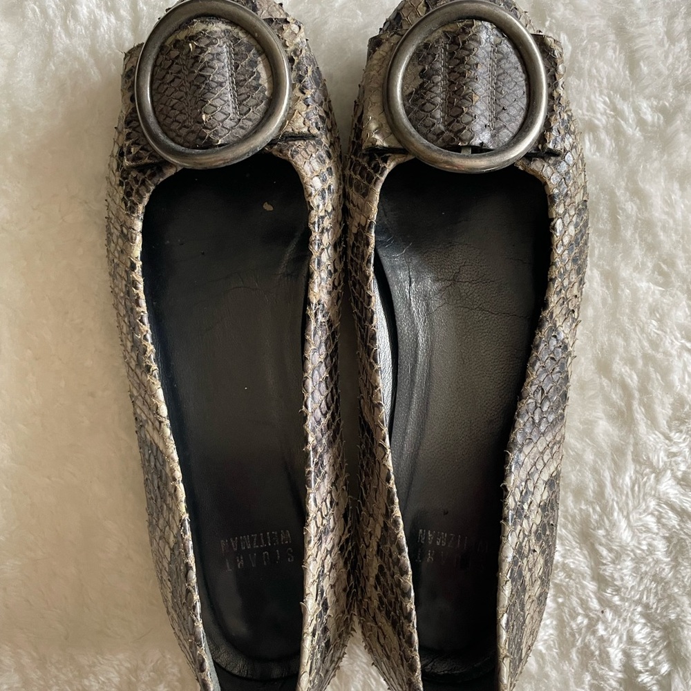 Women's Snakeskin Ballet Flats